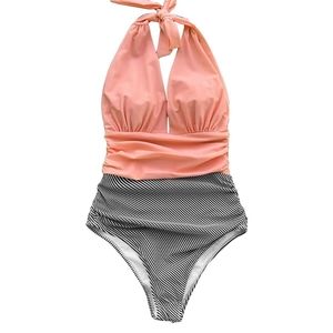 Nwt cupshe retro halter one piece